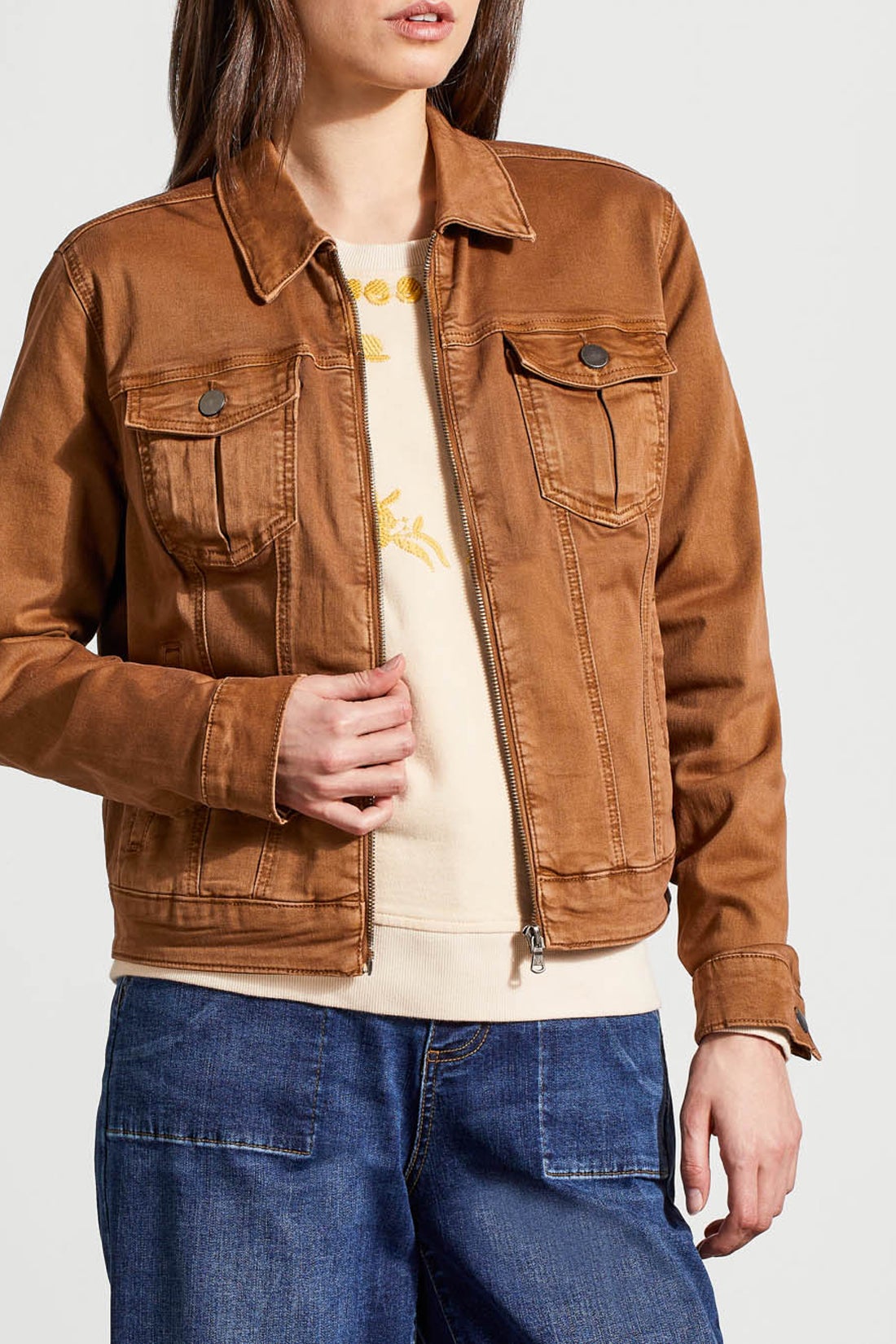 Front zip jacket store