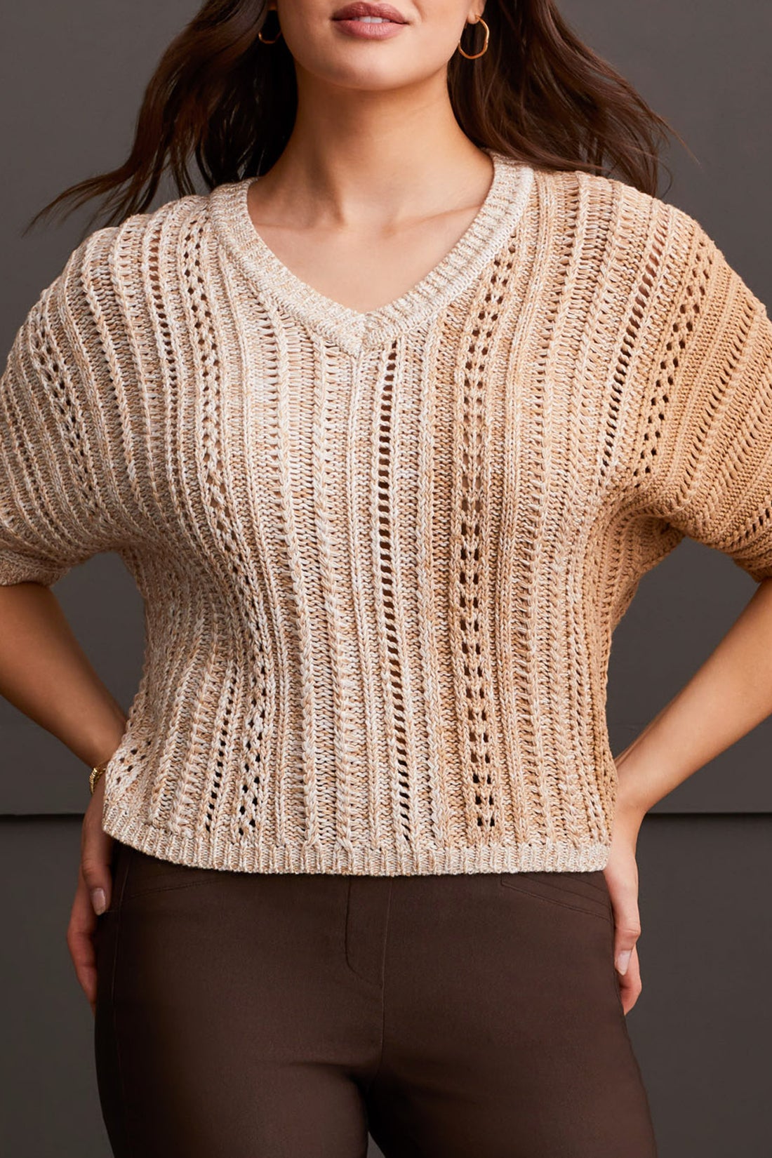 Elbow sleeve sweater hot sale