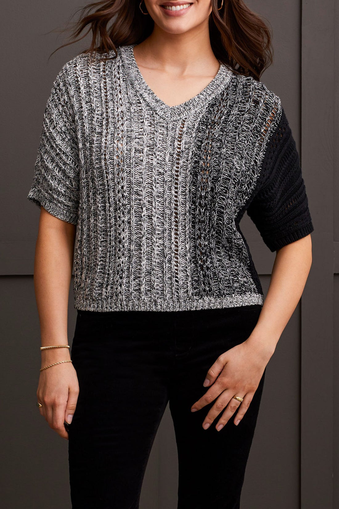 Sweater with dolman sleeves store